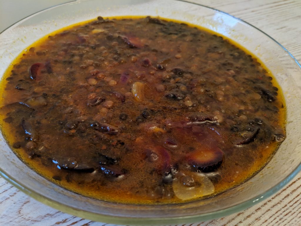 Nutmeg Lentils Soup